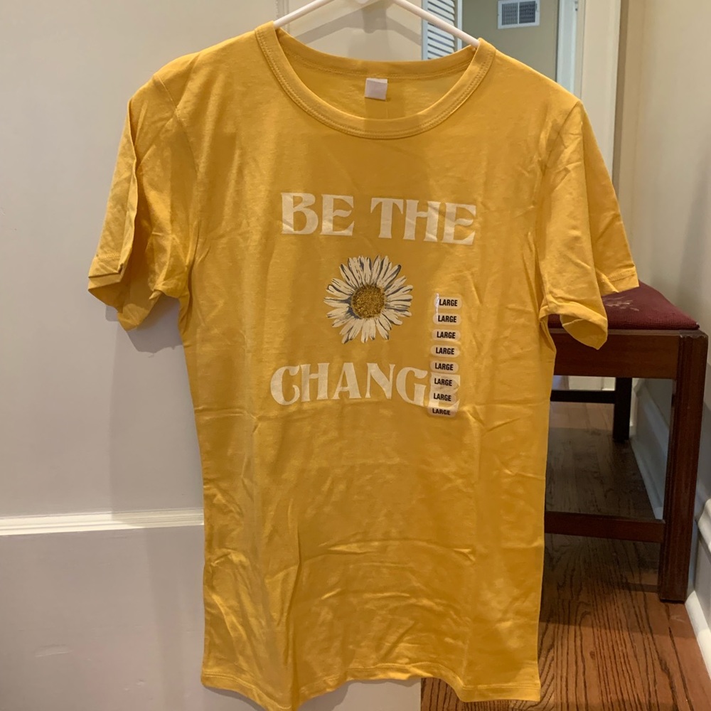 “Be the Change” sunflower Tee